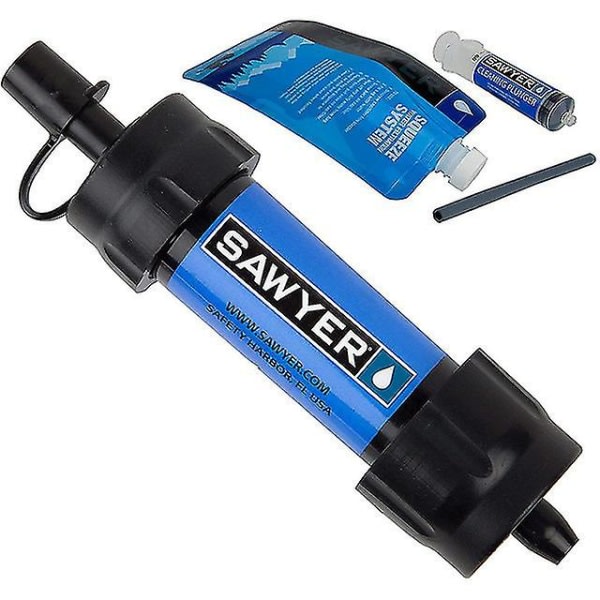 Mini bærbar overlevelsesvandfilter Halmvattenfiltreringssystem