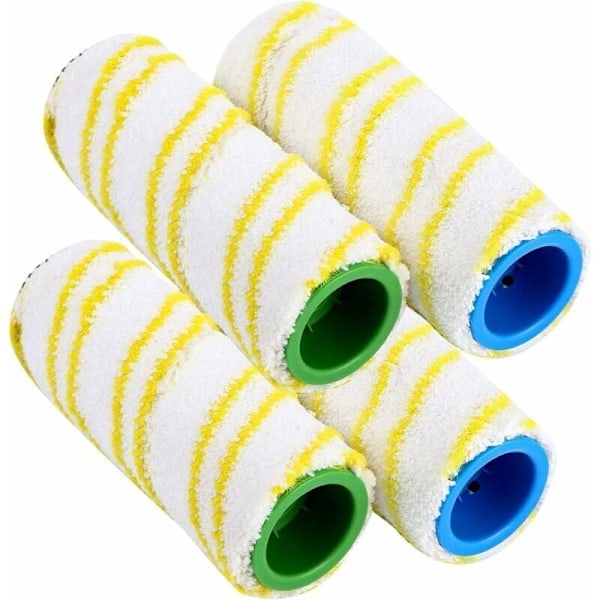 Erstatningsruller, Karcher FC7 FC5 FC3D FC3 Erstatningsruller (4 gule stykker)..DEBUNS