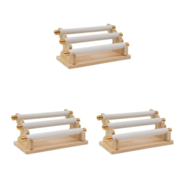 1/2/3 Fritstående Ringe Display Holder Vitrine Holder til Hjem Hvid 20 x 10 x 9,5cm White 20 x 10 x 9.5cm 3PCS