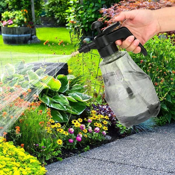 Bærbar hagesprøyte, doble spraymoduser, ergonomisk håndtak, plast, for planter, biler og vinduer, grønn, 1,5L