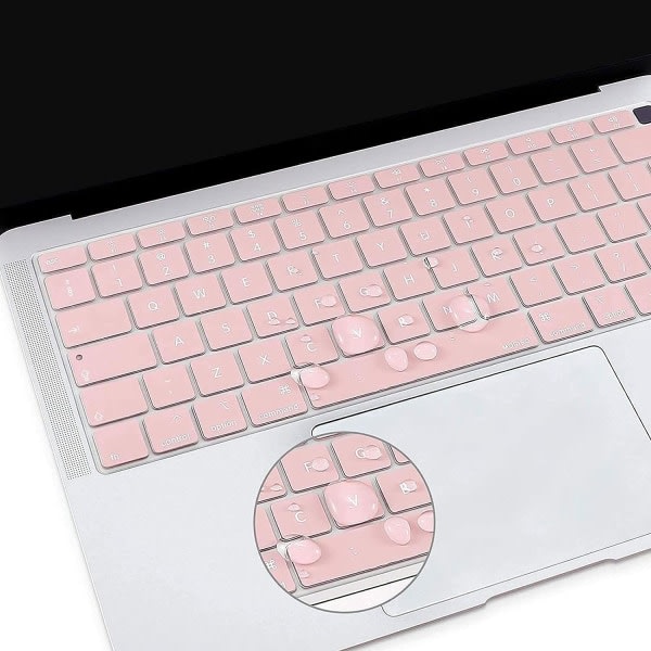 TG Rose Quartz tangentbordsbeskyttelse kompatibel med MacBook Air 13 Inc