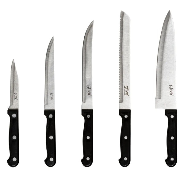 TG Knivblock med 11 Knivar + Sax + Bryne Träd
