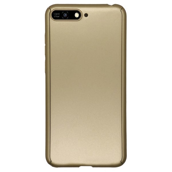 TG Eksklusivt Floveme Dobbeltsidet Skal - Huawei Y6 2018 Guld