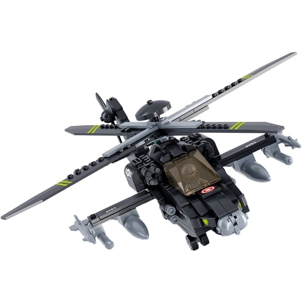 TG Militære blokke Army Bricks Legetøj - Ah-64 Apache Helikopter