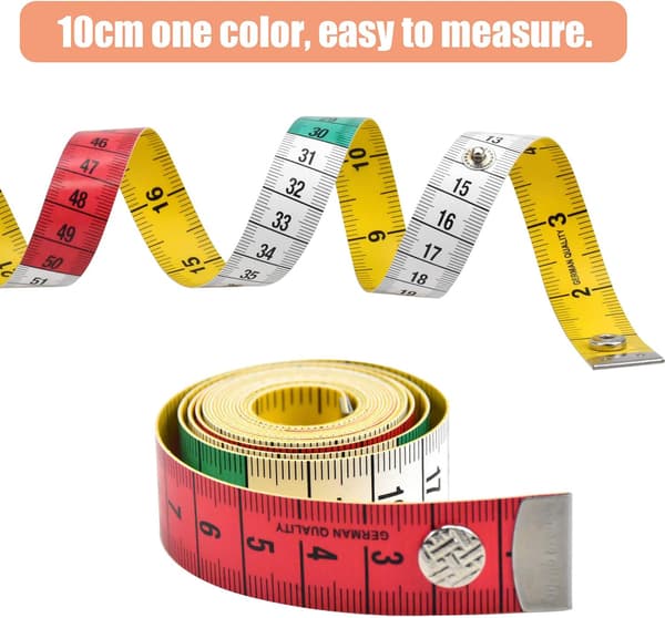 2-sided body measuring tape, sewing tape, double-sided, 60 inch/150 cm_yux