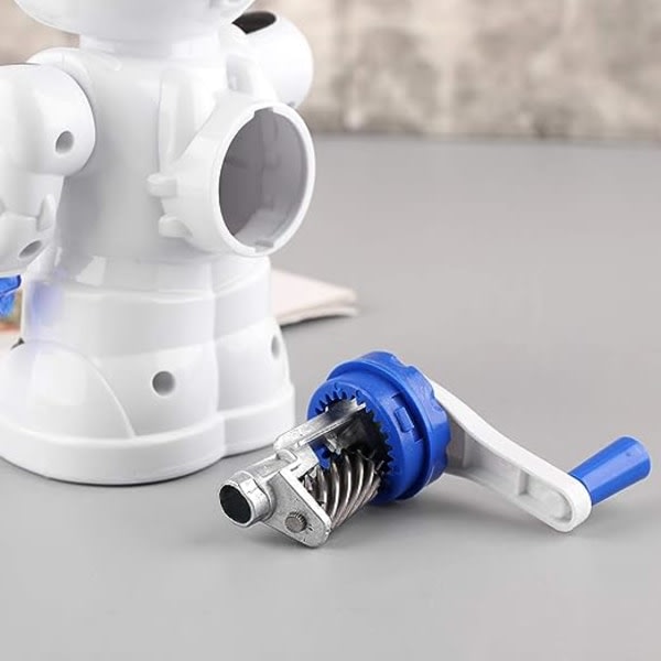 (Sininen) Manuaalinen kynän teroitin, söpö robot-animaatio, sopii