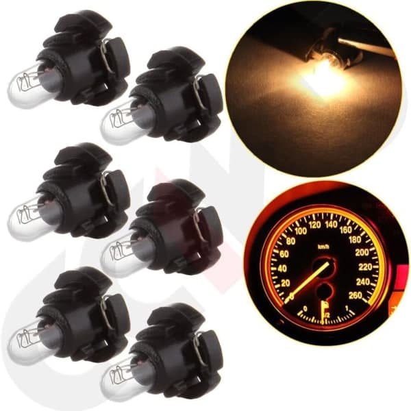 10 stk LED-instrumentlamper Halogenlampe T4.2
