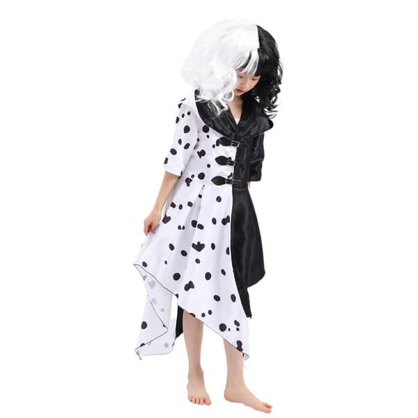 Barn Cruella Deville Kostym Halloween Karneval Cosplay Custom S_yux S