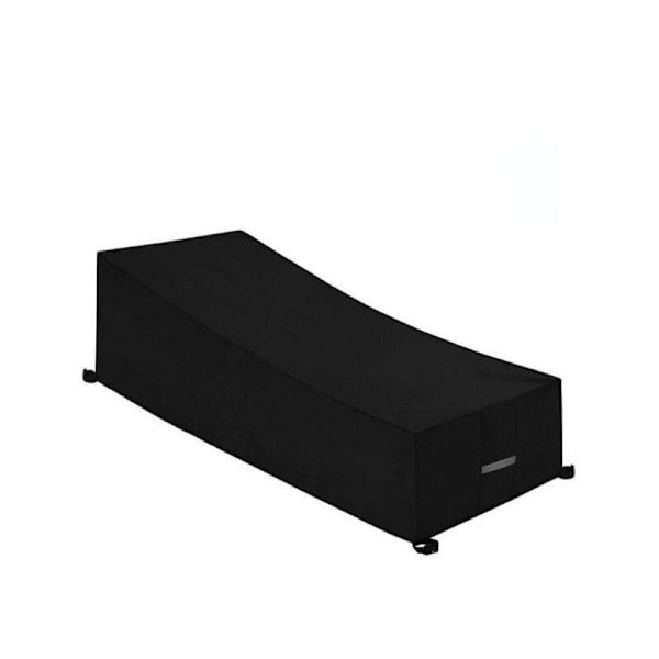 Solstoltrekk med lufteventiler, vanntett, vindtett, anti-UV, 210D Oxford stoff solstoltrekk, fluktstol (200x75x40/80cm) - Svart..DEBUNS