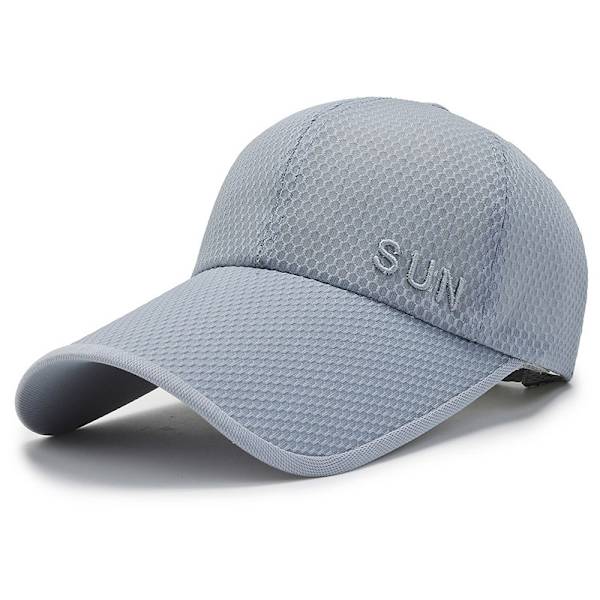 Mesh som andas sommar Sommarbaseballkeps cap Grey