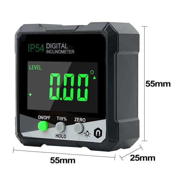 Digital vinkelmåler, gradskive/vinkelmåler med LCD_yux