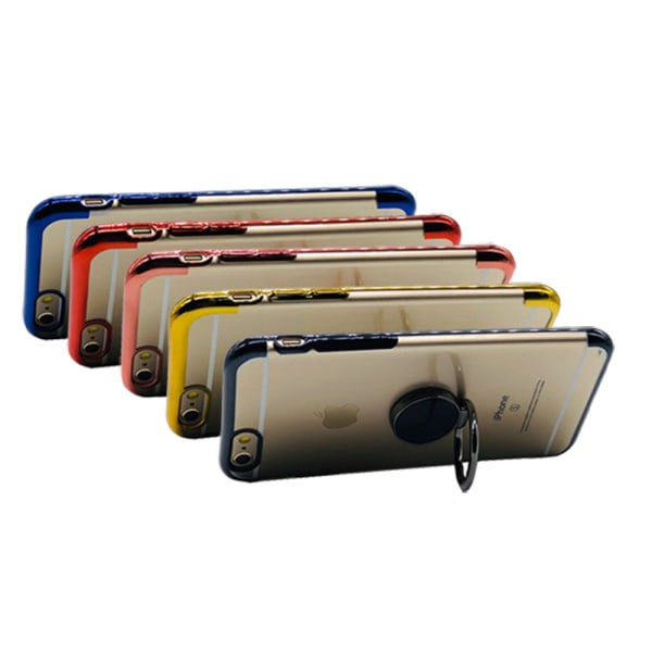 TG iPhone 5/5S - Silikondeksel med Ringholder (FLOVEME) Svart