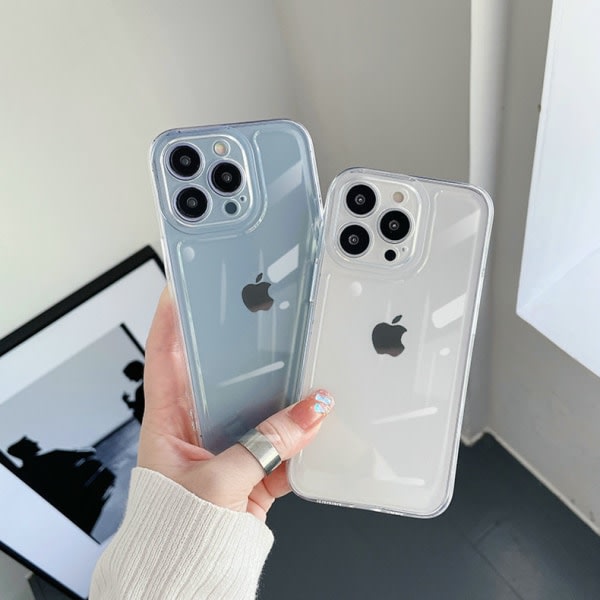 Transparent TPU silikon mobildeksel for iPhone 13 Pro