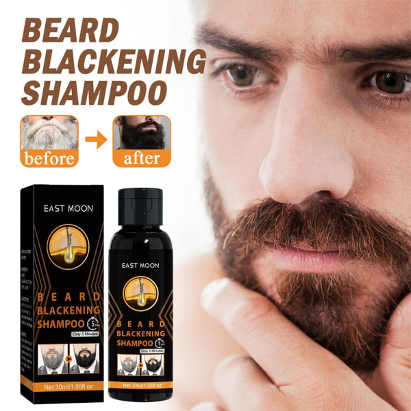 TG Vit-til-sort shampoo, naturlige ingredienser, hår og skæg