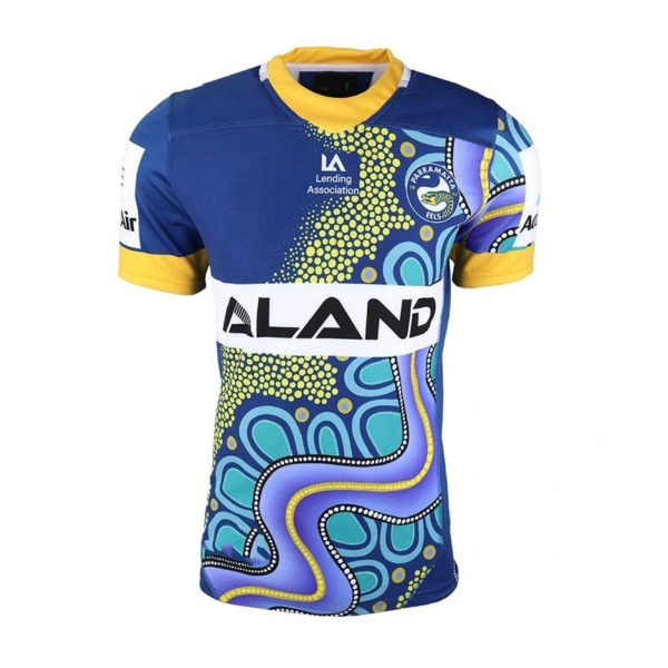 Parramatta Eels 2021 Herre Replica Indigenous Rugby Jersey 3XL