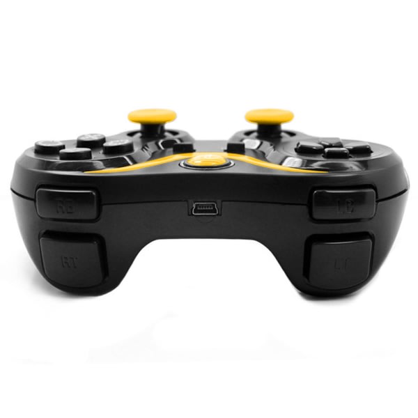 Inbygget opladningsbart litiumbatterihåndtag trådløs håndkontrol med høj kapacitet, passende kompatibel med PS3-svart og gul