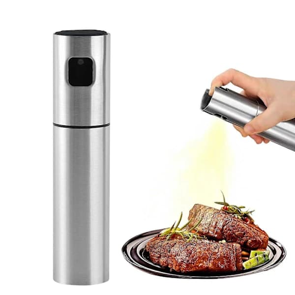 Oliesprayflaske Rustfrit Stål BPA-fri Oliedispenser til Madlavning Grill Salat 100ml