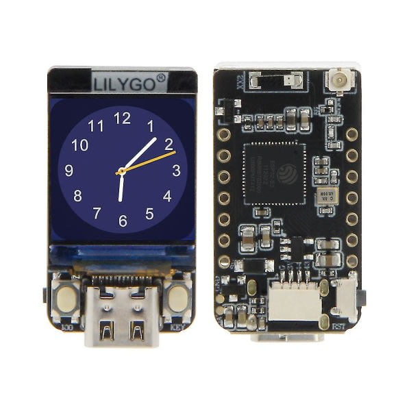 T-qt Esp32-s3 Gc9107 0,85 tommer LCD-skærm i fuldfarvemodul Bærbar udviklingskort Wifi Bt trådløs kommunikation DIY-udviklingskort--