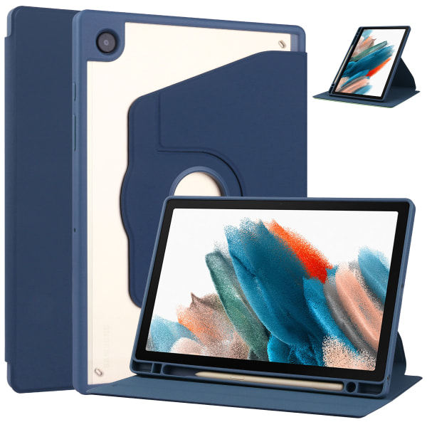 Galaxy Tab A8 Svängbart fodral (mörkblå) för Samsung