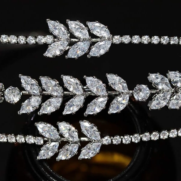 TG Hela Cubic Zirconia Tiara och Kronor för Kvinnor Pannband