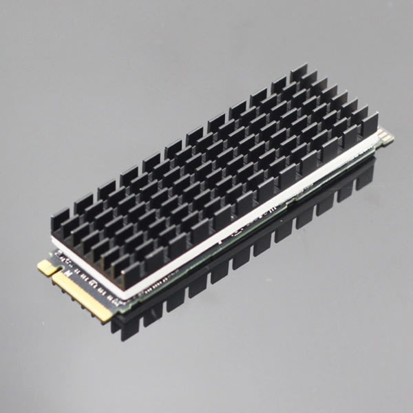 for M.2 Solid State-hårddisk Kylfläns Värmekylare Kylning Aluminium Thermal Pads for stasjonær PC M2 NVME 2280 PCIE SSD Gold