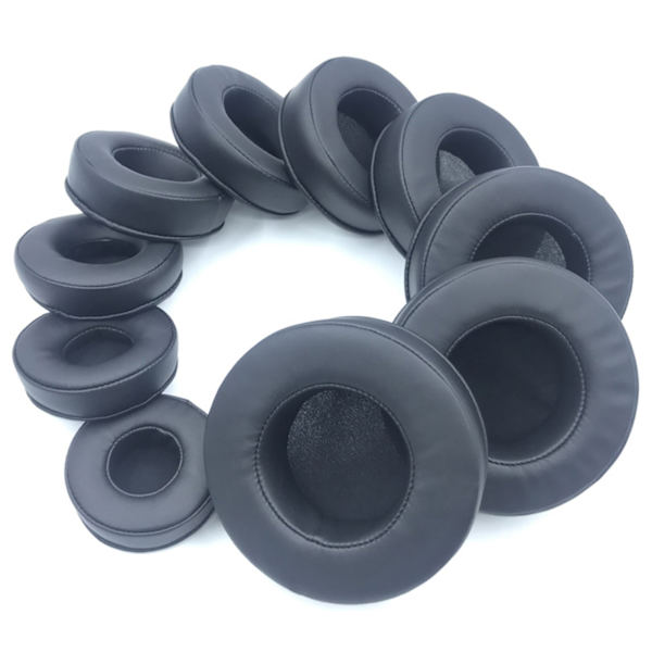 2 st/ set Öronkuddar PU Läder Öronkuddar Hörlurskuddar 65mm-110mm 65MM 0.03