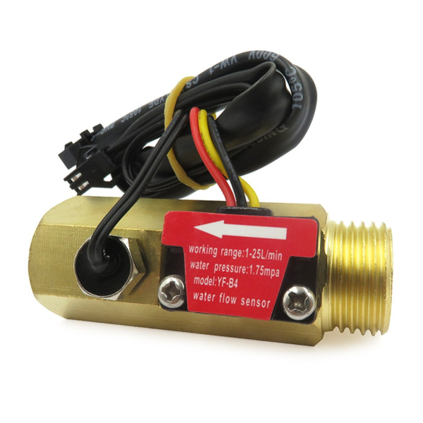 G1/2'' Halleffekt Flow Sensor Turbine Flow Meter 1-25L/Min Vandflow Sensor Switch Control Flow Meter Væske Meter