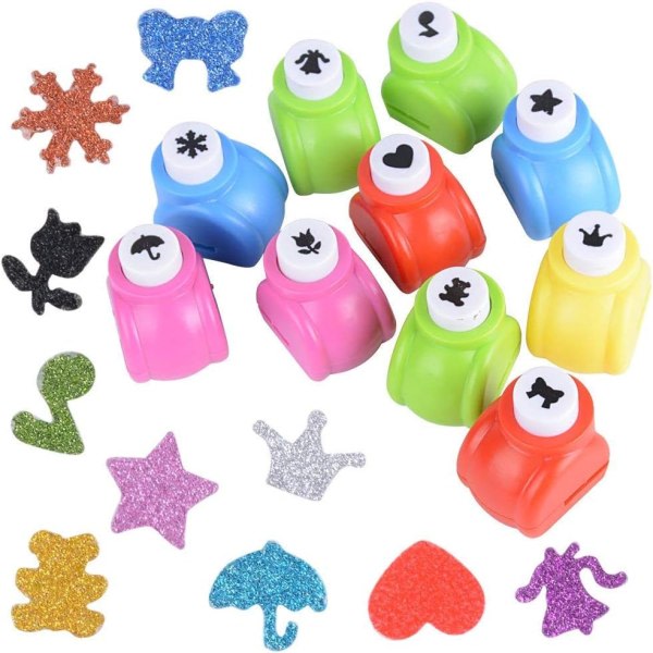 Galaxy Stanspappersformare, 12-pack Präglingsenhet Set (Slumpartade Mönster)