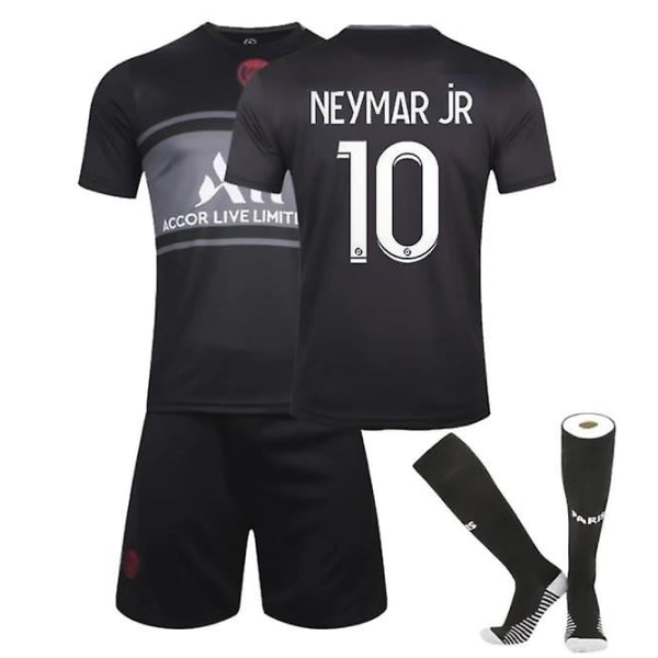 Fotbollssats Fotbollströja Träningströja Neymar lada 28 (150-160 cm)