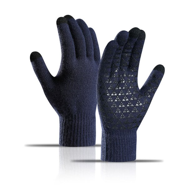 Vinter 1 st Beanie Gloves Scarf för män och kvinnor, stickad fleece