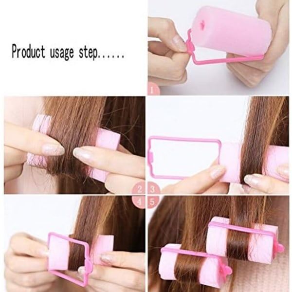 TG Hårrullar, 10 st mjuka svamprullar Hårrulle Skumstyling Hårrullare Hem DIY Curling Tool (slumpmässig färg)
