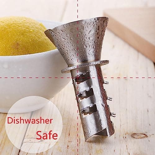 Bedste Redskaber Rustfrit Stål Manuel Citronpresser Saftpresser Rivejern 18/8 Rustfrit Stål Hånd Citronpresser og Citron Hælder Sølv Sølv Sølv