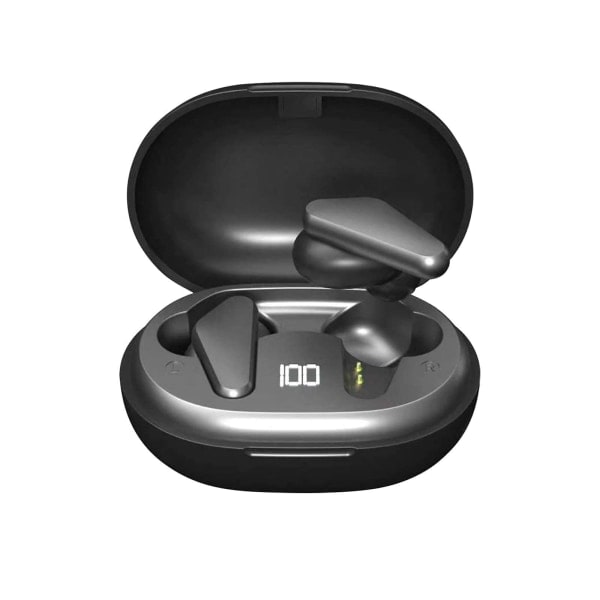 Mini trådløse Bluetooth-hodetelefoner med ladestasjon