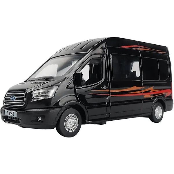 1:32 Sinkkiseos Bus Ford Transit Van Leikkiauto Valettu Mpv Malli Ääni Valo Veto Takaisin Lasten Lahja Pojat Leikkikaluille Spint Rv