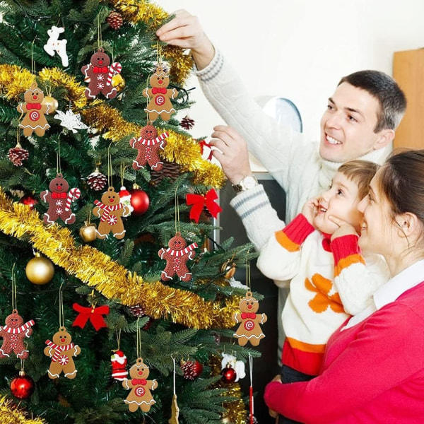 Galaxy Julgran Pepparkakor Mann Ornament (D, Style) 12 stykker farge 2