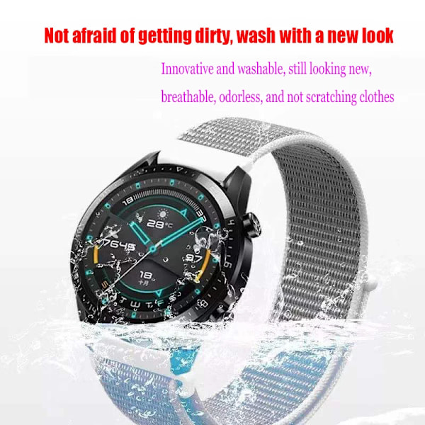 18mm 20mm 22mm Metallarmband för Garmin Vivoactive 3 4 4s Band Klocka Venu 2 2s SQ Forerunner 645 Armband Silikon Loop Nylon Handled Metall Silver 18MM