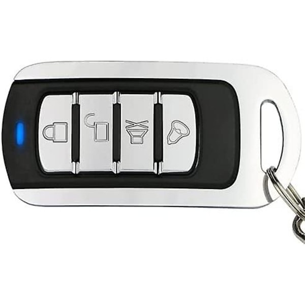 Elektrisk garageport fjernbetjening 433mhz 4-knapper Universal Programmerbar trådløs garageport fjernbetjening 433mhz Sort 433mhz
