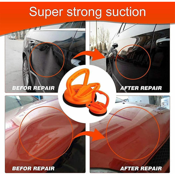2:a sugkopp bil bucklor remover, bil buckla reparasjon sugkopp lyftare (stor + liten)
