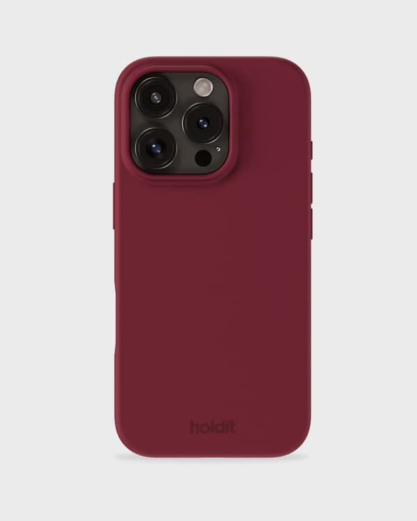 holdit iPhone 16 Pro Max Mobilskal Silikon Red Velvet_max