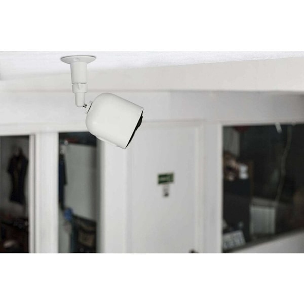 Metallväggfäste för Arlo Smart Security Camera - Justerbart inomhus-/utomhusfäste för Arlo-kameror och andra kompatibla modeller (3-pack, vit)