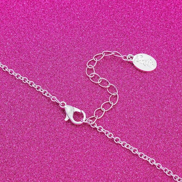 Barbie Crystal Script Logo Halskjede xixl Sølv Sølv-yux Silver