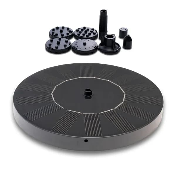 Sommerudsalg Fontæne - Solfontæne / Vandfontæne Solcelle - 16 cm Sort Sort Sort Sort-XF6-_yux