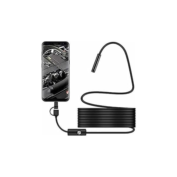 USB Orminspektionskamera, 2.0MP IP67 Vattentät USB C Endoskop, Typ-C Kamera med 8 Justerbara LED-lampor för Android, PC
