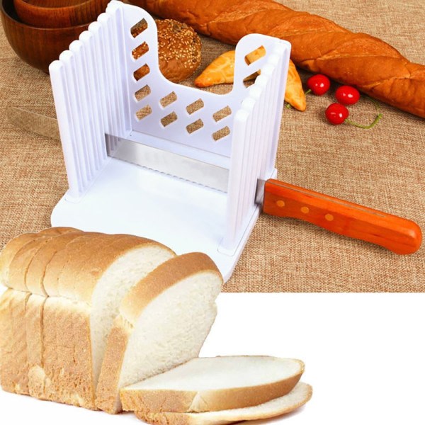 TG Lättanvänd Brödskivare för Perfekta Skivor Vit