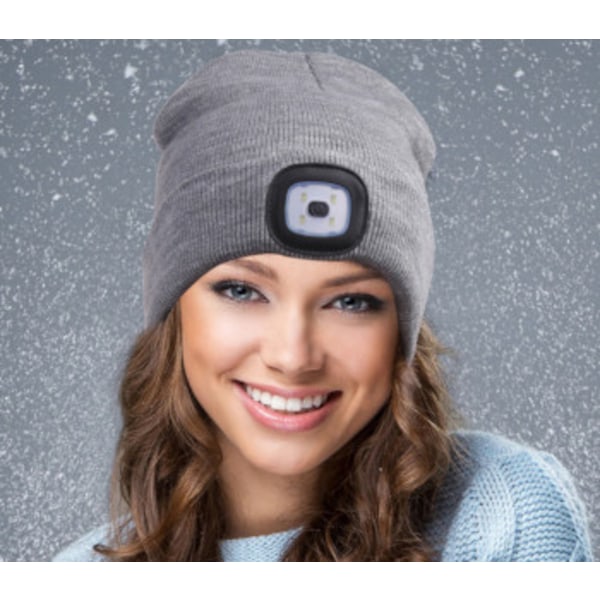 Hatt med LED-ljus grå gray