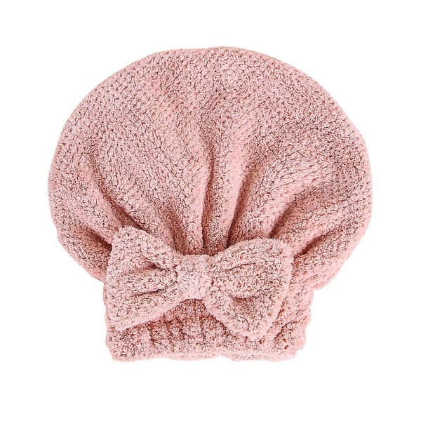 TG 2-pack caps med rosett for kvinner, Coral Fleece- cap