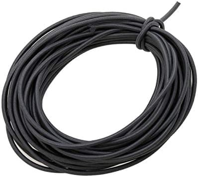 1/8-tommers (3 mm) Grå Kraftig Stretch Rund Strikk Elastisk Snor (Klippet av 10 Yards) Grå Grå Grå
