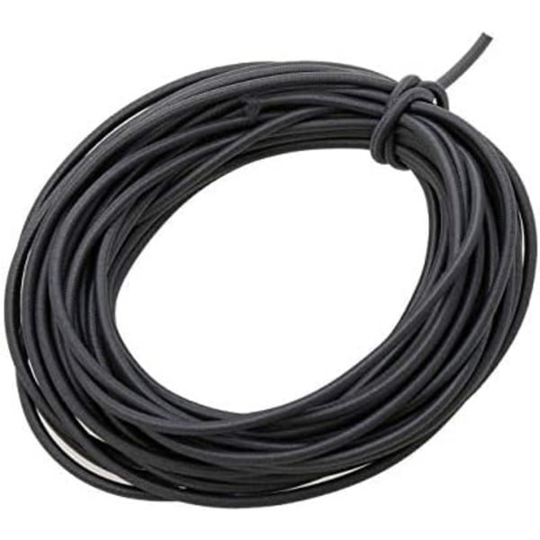1/8-tums (3 mm) Grå Kraftig Stretch Rund Elastisk Snöre (10 Yards Längd) Grå Grå Grå