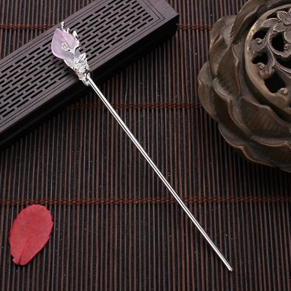 Lövhårstift Släta kanter Lätt att fixa Hårätpinnar i kinesisk stil Retro Huvudbonad Hanfu F
