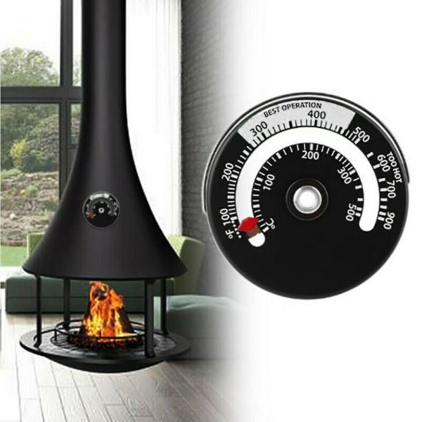 Magnetisk Vedovn Rør Termometer Åben Pejs Termometer